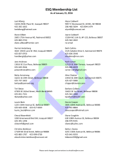 ESQ Membership List