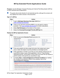 MiTrip Extended Permit Applications Guide