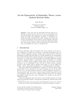 On the Expressivity of Optimality Theory versus Ordered Rewrite Rules