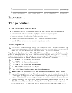 1.Pendulum - Physics@Brock