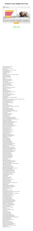 Dramatic Irony Oedipus Rex Essay