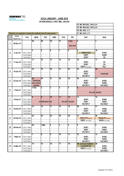 acca january - june 2016