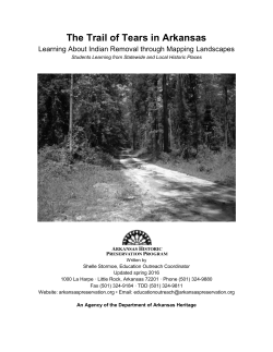 The Trail of Tears in Arkansas