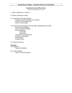 Accessible Learning Policy