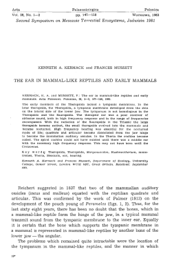 Second Symposium on Mesozoic Terrestial Ecosystems, Jadwisin