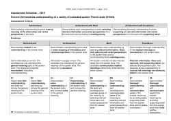 NCEA Level 3 French (91543) 2015