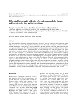 Differential heterotrophic utilization of organic compounds by