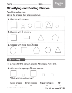 Classifying and Sorting Shapes