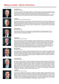 Midway Limited - Board of Directors