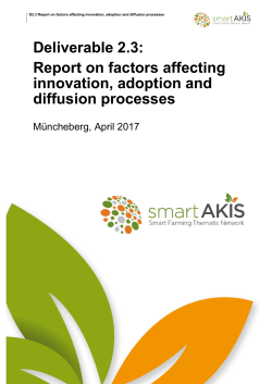 Report on factors affecting innovation, adoption and diffusion