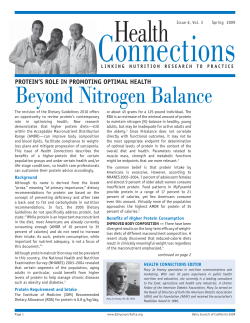 Beyond Nitrogen Balance - Dairy Council of California