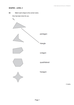 Shapes - International School of Madrid