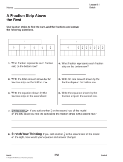 A Fraction Strip Above the Rest