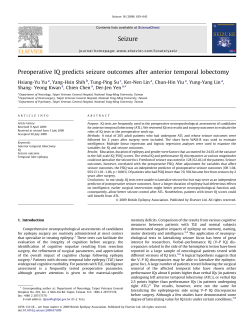 Preoperative IQ predicts seizure outcomes after
