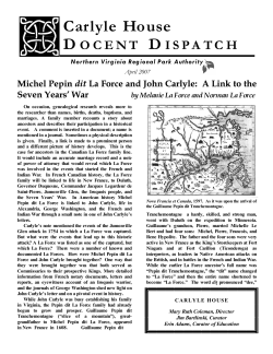 Michel Pepin dit La Force and John Carlyle