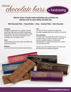 Hilliards` chocolate bars