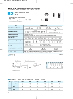 miniature aluminum electrolytic capacitors