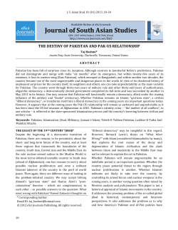 Journal of South Asian Studies