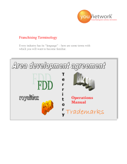 Franchising Terminology
