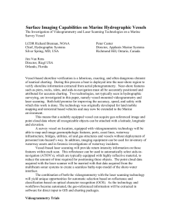 Surface Imaging Capabilities on Marine Hydrographic Vessels