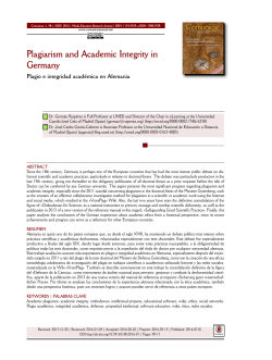 Plagiarism and Academic Integrity in Germany
