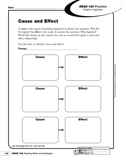 Cause and Effect