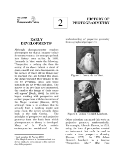 History of Photogrammetry