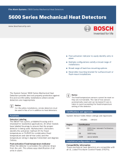 5600 Series Mechanical Heat Detectors