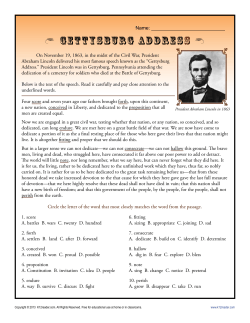 Gettysburg Address