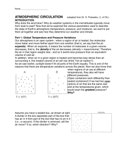 INTRODUCTION Why does the wind blow? Why do