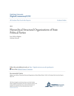 Hierarchical Structural Organizations of State Political Parties
