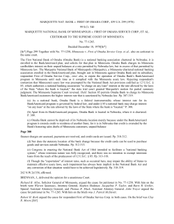 Marquette Nat. Bank v. First of Omaha