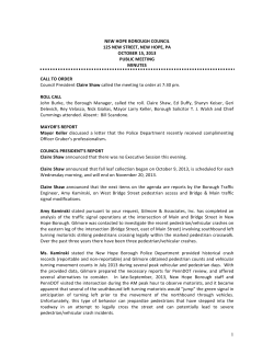 October 15 - New Hope Borough