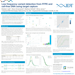Low frequency variant detection from FFPE and cell