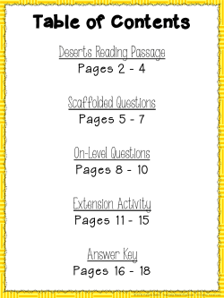 Table of Contents - Teaching Made Practical