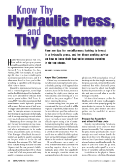 Know Hydraulic Press