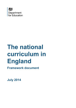The national curriculum in England