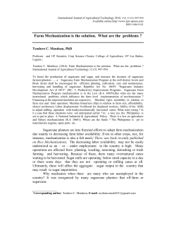 Farm Mechanization is the solution. What are the problems ?