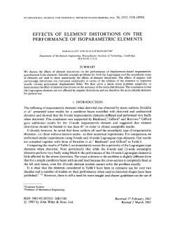 Effects of element distortions on the performance