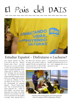 Estudiar Espa&ntilde;ol &ndash; Disfrutarse o Lucharse?