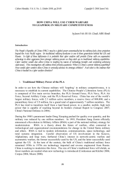 how china will use cyber warfare to leapfrog in military