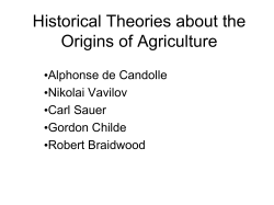 Origins of Agriculture