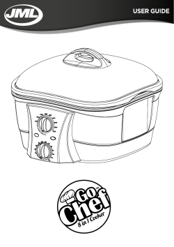 from JML. To get the best results from this cooker