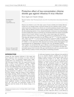 Protective effect of low-concentration chlorine dioxide gas against