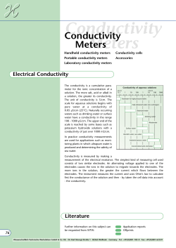 Conductivity Meters Handheld Conductivity Meters