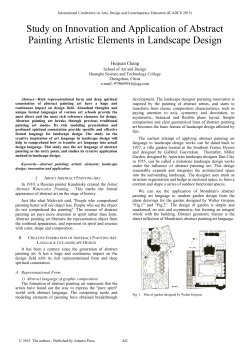 Study on Innovation and Application of Abstract Painting Artistic