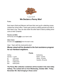 1, 2, 3, 4 We Declare a Penny War!