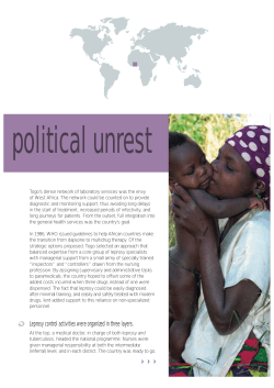 Leprosy control activities were organized in three layers.