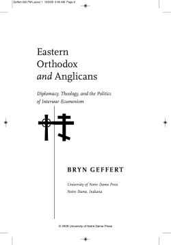 Eastern Orthodox and Anglicans