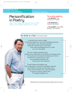 Personification in Poetry